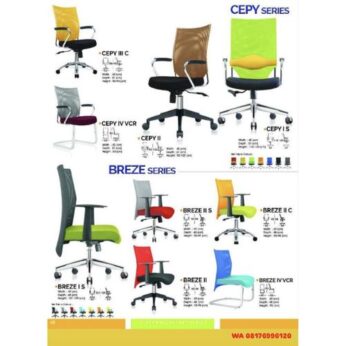 Kursi Kantor Ichiko CEPY I S II III C IV VCR & BREZE I S II II S II C IV VCR