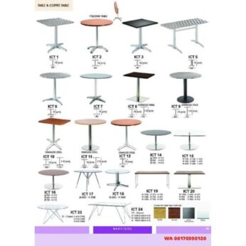 Meja Coffee Ichiko ICT 1 2 3 5 6 7 8 9 10 11 12 14 15 16 17 18 19 20 23 24